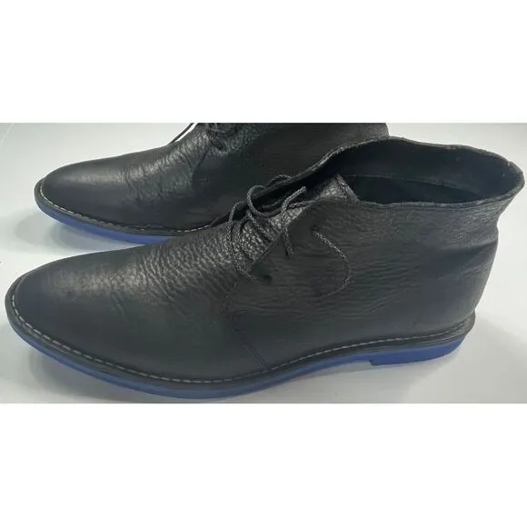 Cole Haan‎ Paul Eva Chukka II Men s Black Tumbled Blue Bottoms Size 13M
