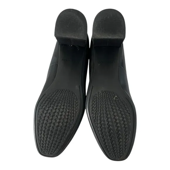 Cole Haan Tali Bow Pump Shoes Black Women’s Size 10.5 Preppy Front Logo