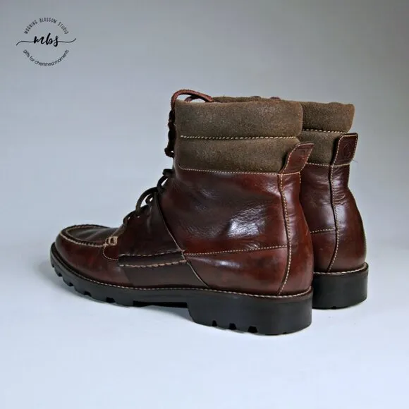 Cole Haan Truman Lace Up Boots Brown Men 11.5
