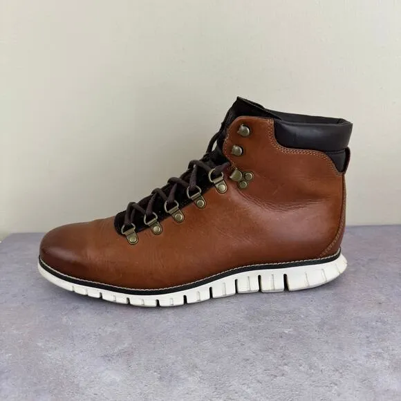 Cole Haan ZEROGRAND Boots Men's Size 10.5 M 207902 Woodbury Brown Outdoor Hiking