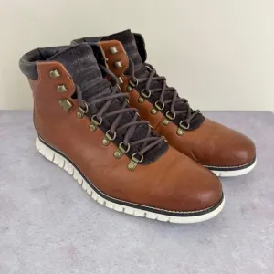 Cole Haan ZEROGRAND Boots Men's Size 10.5 M 207902 Woodbury Brown Outdoor Hiking