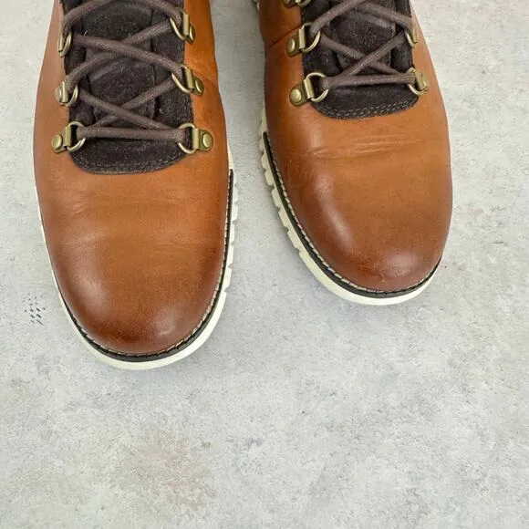 Cole Haan ZEROGRAND Boots Men's Size 10.5 M 207902 Woodbury Brown Outdoor Hiking