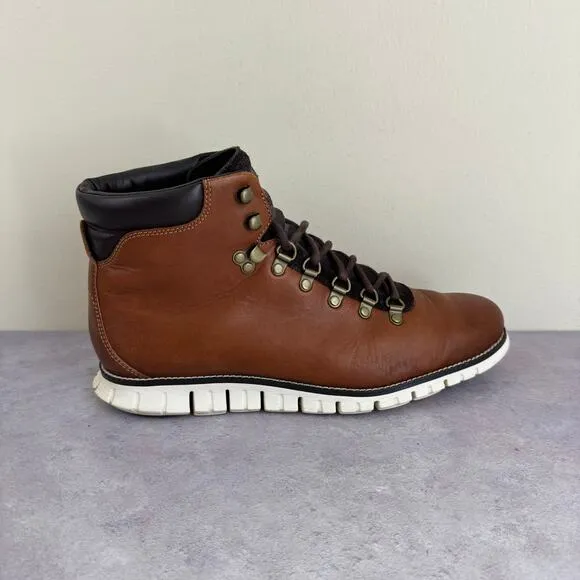 Cole Haan ZEROGRAND Boots Men's Size 10.5 M 207902 Woodbury Brown Outdoor Hiking