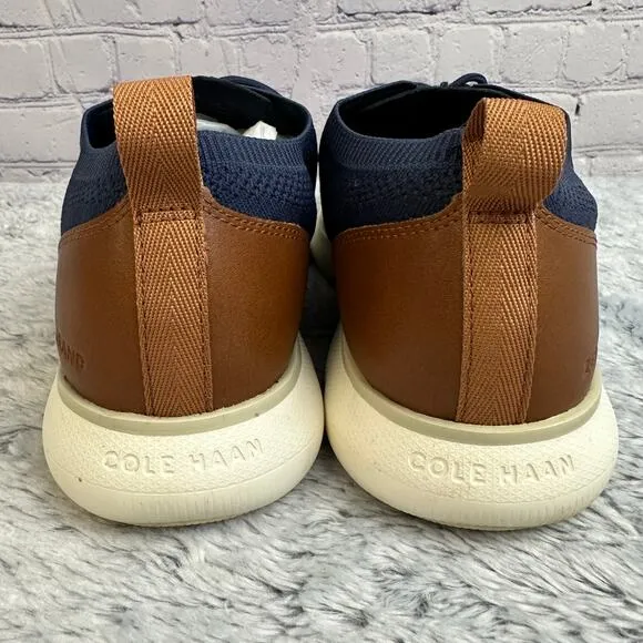 Cole Haan Zerogrand Omni Lace Up Sneaker Blue Brown Casual Shoes Men's Size 13