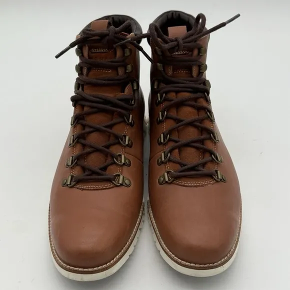 Cole Haan ZeroGrand Water Resistant Hiker Boots Woodbury Brown C25555 Mens 10.5