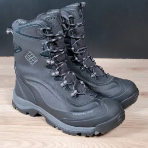 Columbia Bugaboot Plus II XTM Boots Mens Size 10 Black Gray Omni-Heat 200 Gram