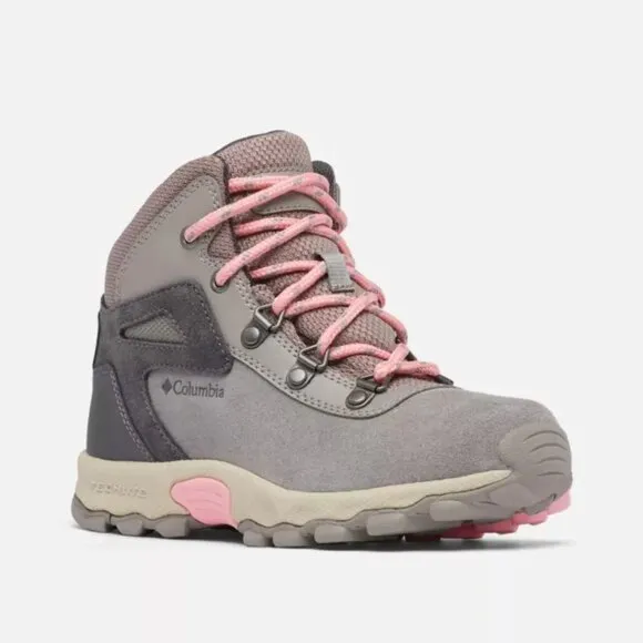Columbia Girls Grey-Drak Grey-Pink Newton BY1016-008 Hiking Winter Boots Size 1
