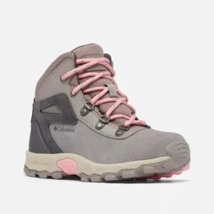 Columbia Girls Grey-Drak Grey-Pink Newton BY1016-008 Hiking Winter Boots Size 1