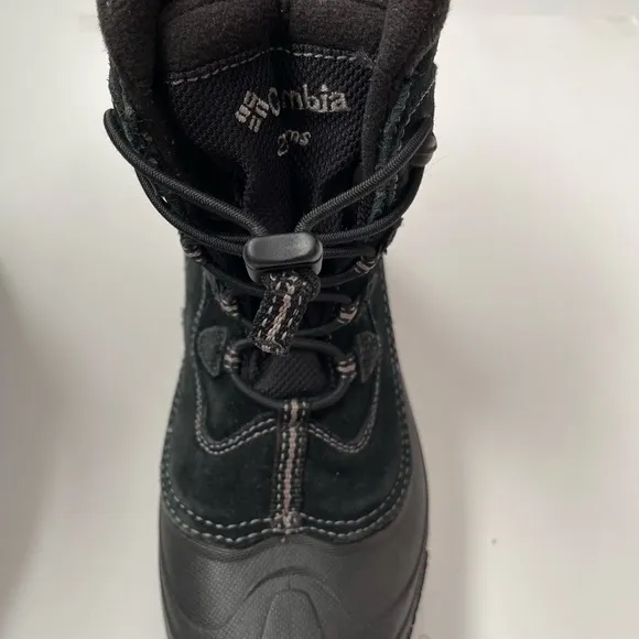 COLUMBIA Mens Black Suede water resistant Winter Boots size 6
