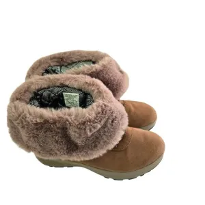 Columbia Slopeside Village Tan Suede Lace Up Insulated Waterproof Size 10