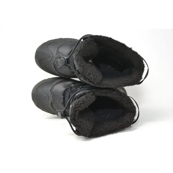 Columbia Waterproof Boots Youth 5 Bugaboot Celsius Black‎ Lace Up BY4430-010