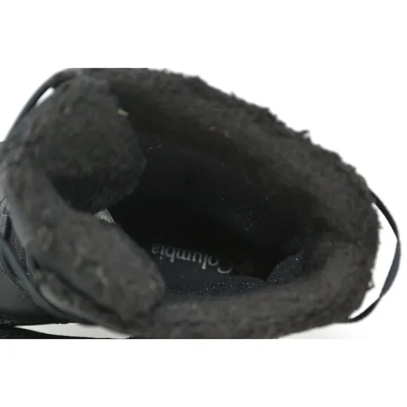 Columbia Waterproof Boots Youth 5 Bugaboot Celsius Black‎ Lace Up BY4430-010