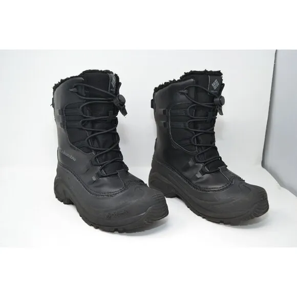 Columbia Waterproof Boots Youth 5 Bugaboot Celsius Black‎ Lace Up BY4430-010