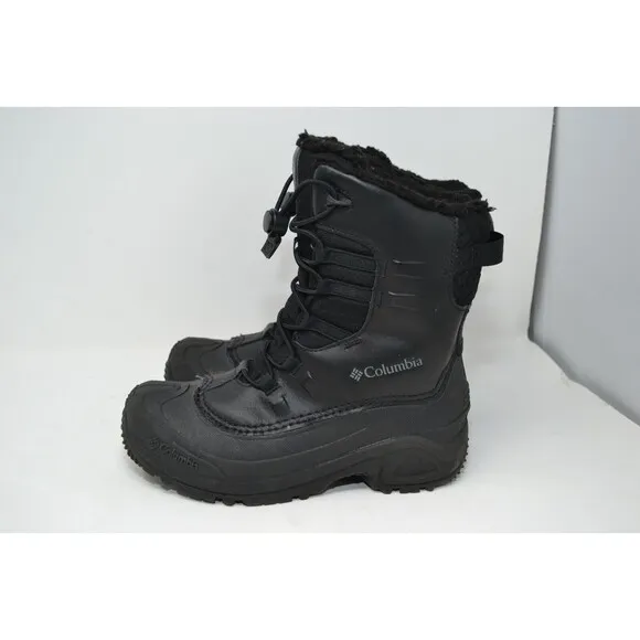 Columbia Waterproof Boots Youth 5 Bugaboot Celsius Black‎ Lace Up BY4430-010