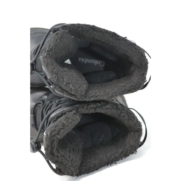 Columbia Waterproof Boots Youth 5 Bugaboot Celsius Black‎ Lace Up BY4430-010