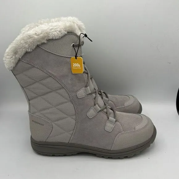 Columbia Womens Ice Maiden II Snow Boot Gray Size 8.5 New