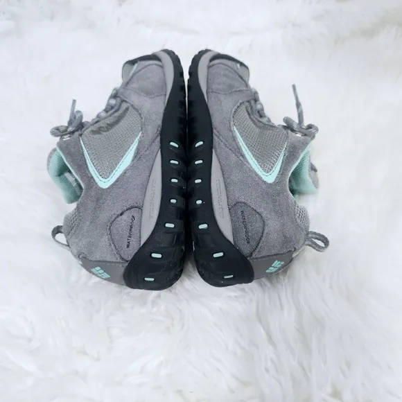 Columbia Womens Sz 8.5 Access Point II Hiking Shoes Waterproof YL5379-036 Gray