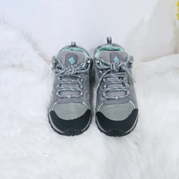 Columbia Womens Sz 8.5 Access Point II Hiking Shoes Waterproof YL5379-036 Gray