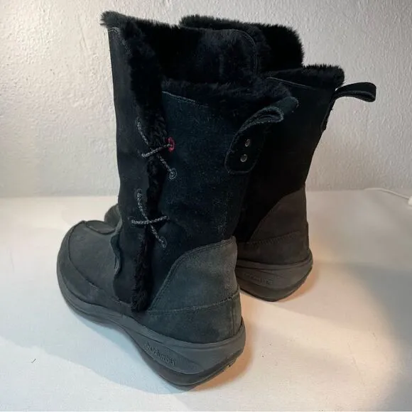 Columbia Delancey black suede boot size 10