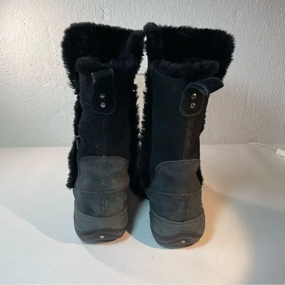 Columbia Delancey black suede boot size 10