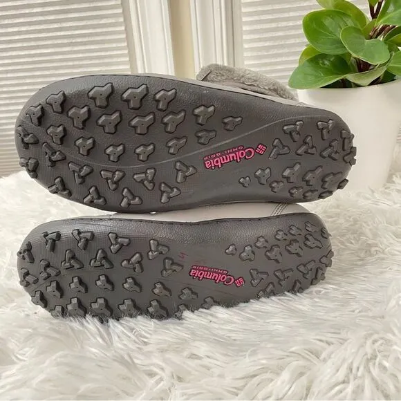 Columbia Omni Heat Insulated Waterproof Women's Snow Lace Up Boots Size 5 Gray