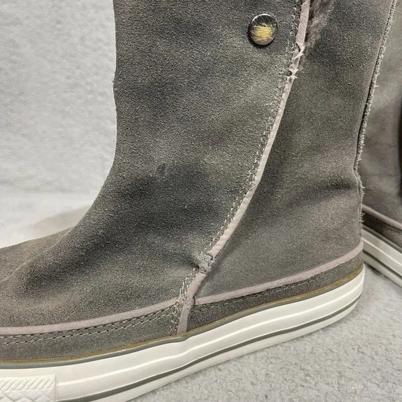 Converse All Star CT Beverly Womens Size 7 Gray Mid Calf Winter Boots 525941C