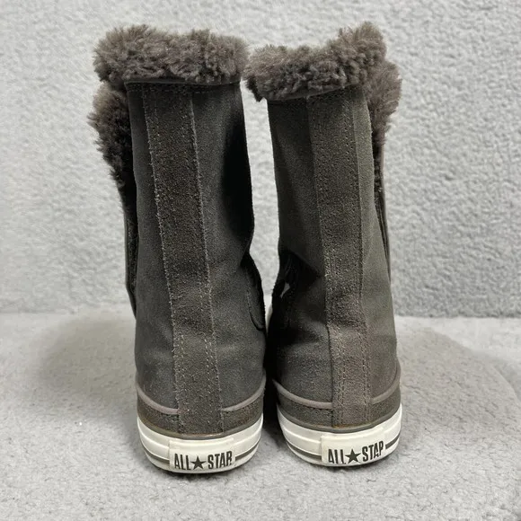 Converse All Star CT Beverly Womens Size 7 Gray Mid Calf Winter Boots 525941C