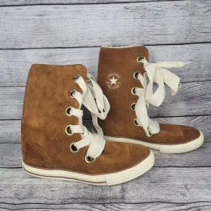 CONVERSE Chuck Taylor Beverly Lace Suede Leather Winter Shoes Women 6