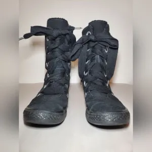Converse Hi top Sneaker Boots Women 8 Suede Sherpa Lined Beverly