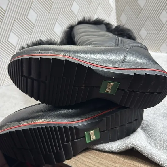 Cougar Canada Bistro Winter Boots women size 8 waterproof zip down both sides