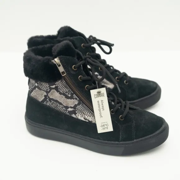 Cougar. Dublin Snake Faux Fur Winter Boots.