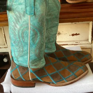 Cowboy Boots 10 D(M) US Brown size 10.5 plus free bag if