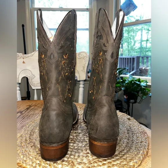 Cowboy Boots for Women 'The Red Rose of Texas size 7