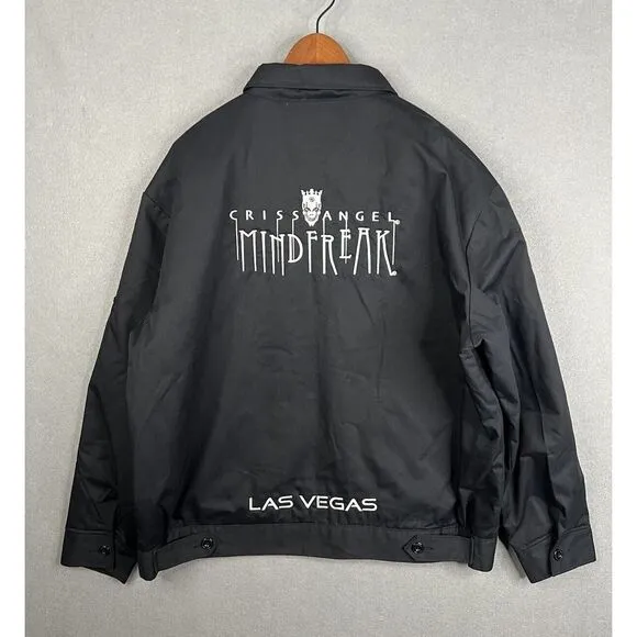 Criss Angel Mind Freak Las Vegas Jacket Size 2XL Black‎ Dickies Work Jacket Y2K