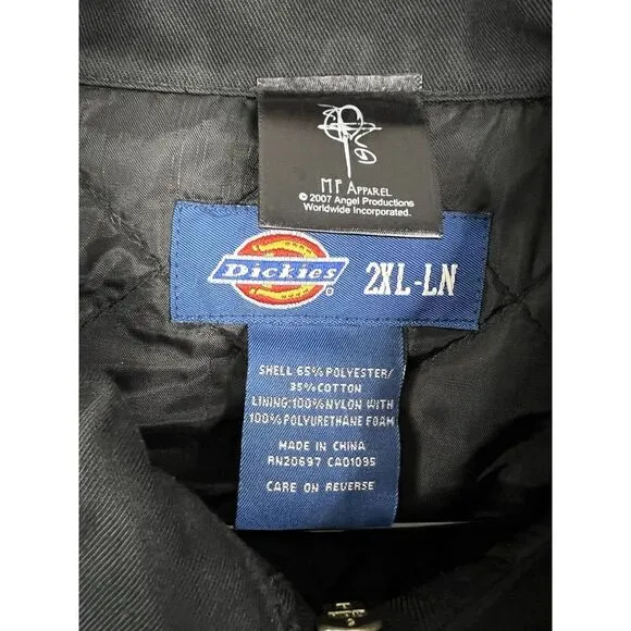 Criss Angel Mind Freak Las Vegas Jacket Size 2XL Black‎ Dickies Work Jacket Y2K