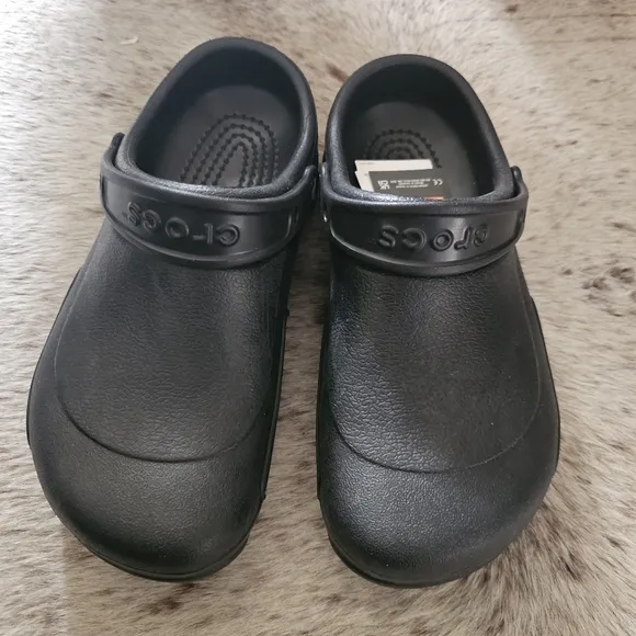 CROCS Bistro UNISEX Clogs Work Shoes In Black Women's Size 10 (Men 8) NEW