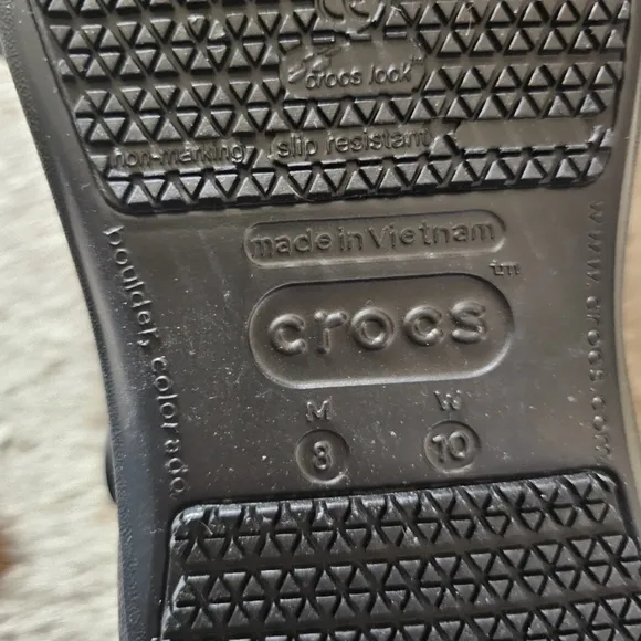 CROCS Bistro UNISEX Clogs Work Shoes In Black Women's Size 10 (Men 8) NEW