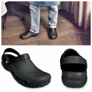 CROCS Bistro UNISEX Clogs Work Shoes In Black Women's Size 10 (Men 8) NEW