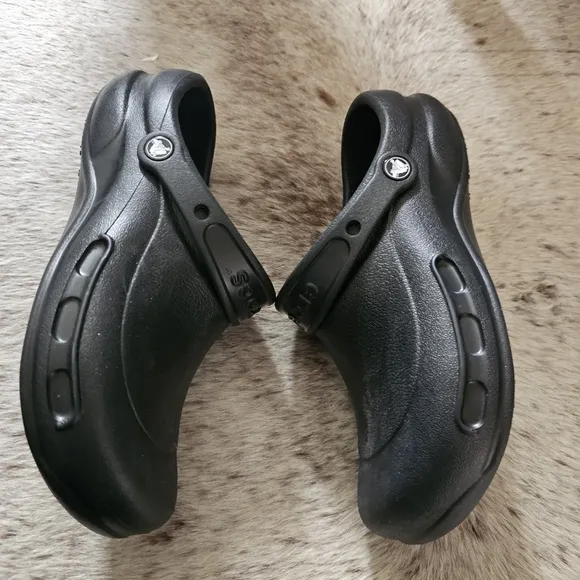 CROCS Bistro UNISEX Clogs Work Shoes In Black Women's Size 10 (Men 8) NEW