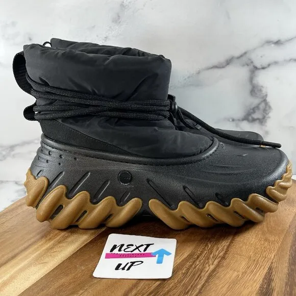 Crocs Unisex Echo Insulated Faux Fur Black Warm Boots Men’s 11 or Women’s 9
