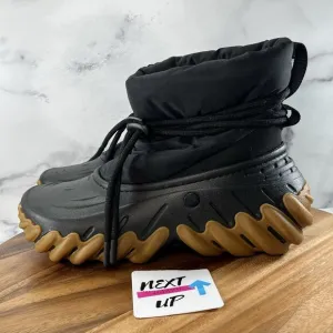Crocs Unisex Echo Insulated Faux Fur Black Warm Boots Men’s 11 or Women’s 9