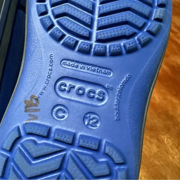 Crocs Winter Puffer Boots Blue insulated size 12