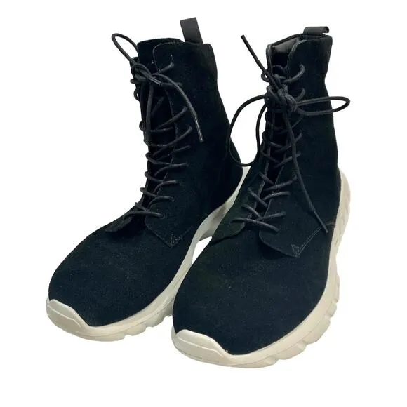 CU4TRO Black Suede NINJA Boots Sneakers | 42 Men 9 Women 10.5 | EUC