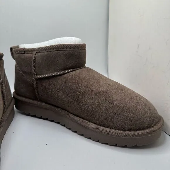 CUSHIONAIRE Women's pull on boot 10 TAUPE