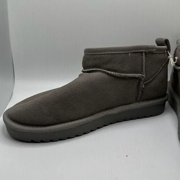 CUSHIONAIRE Women's pull on boot 7.5 GRAY