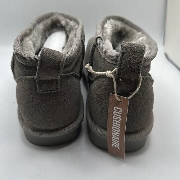 CUSHIONAIRE Women's pull on boot 7.5 GRAY