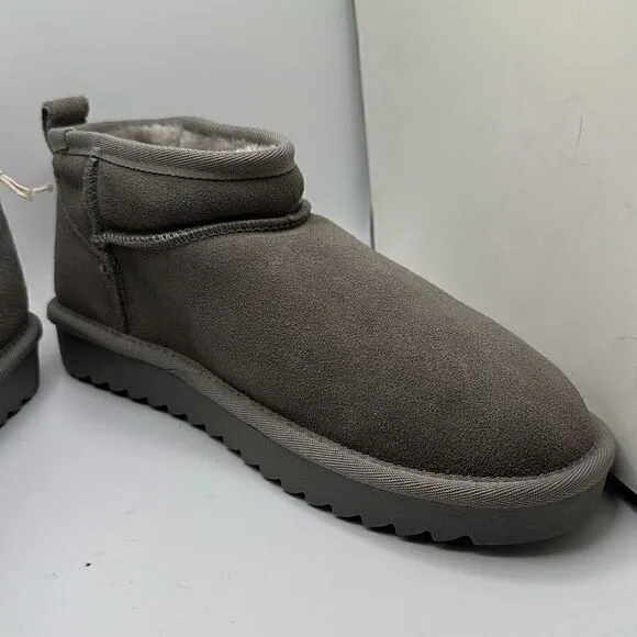 CUSHIONAIRE Women's pull on boot 7.5 GRAY