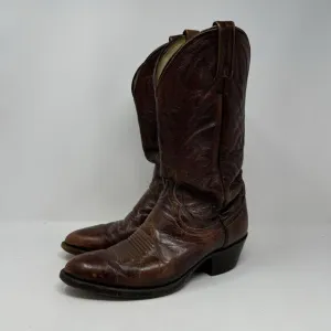 Dan Post VTG Men Brown Leather Western Cowboy Boots USA Made 16781 Size 7.5 EW