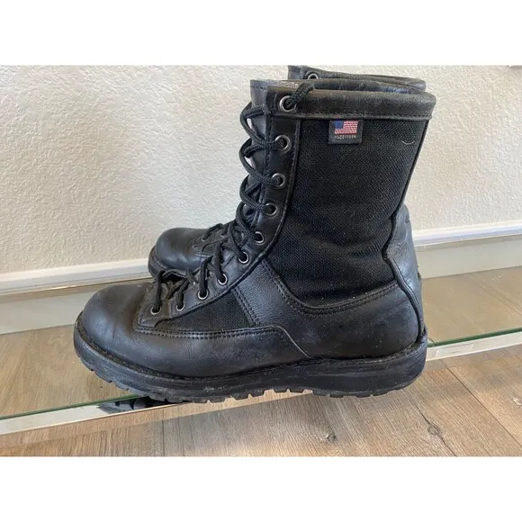Danner ACADIA 8&quot; Black Combat Gore-Tex Boots Mens Size 9.5 D Made In USA 21210