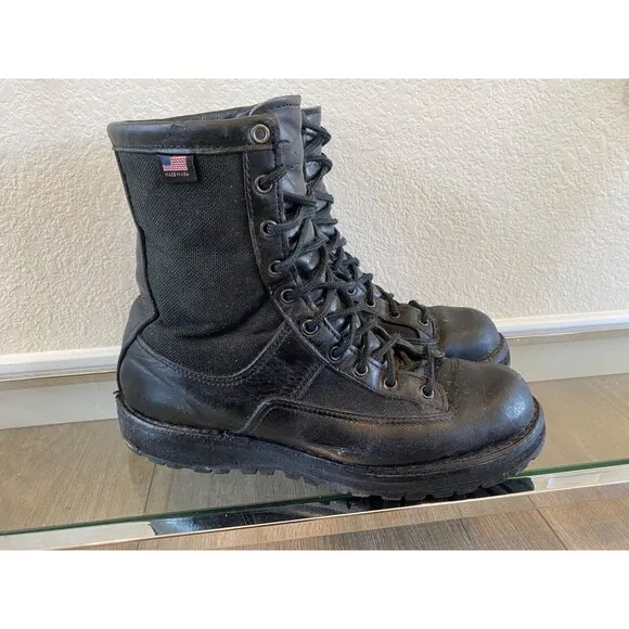 Danner ACADIA 8&quot; Black Combat Gore-Tex Boots Mens Size 9.5 D Made In USA 21210